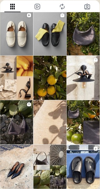 Brand Instagram feed during my time managing content updates